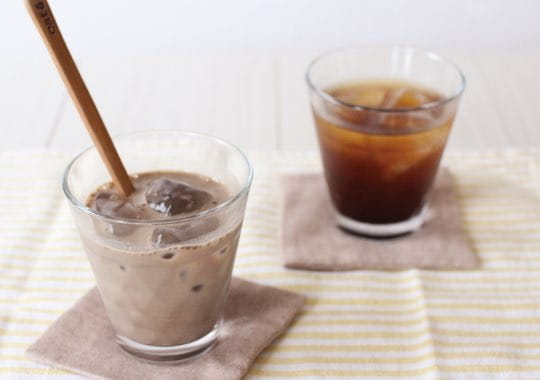 ミルクや豆乳でラテ風に